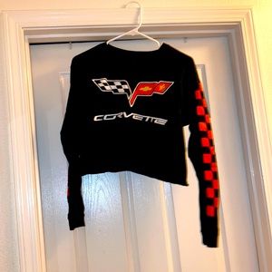 Corvette cropped long sleeve